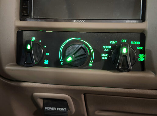92-96 Ford Bronco Billet AC Climate Knobs