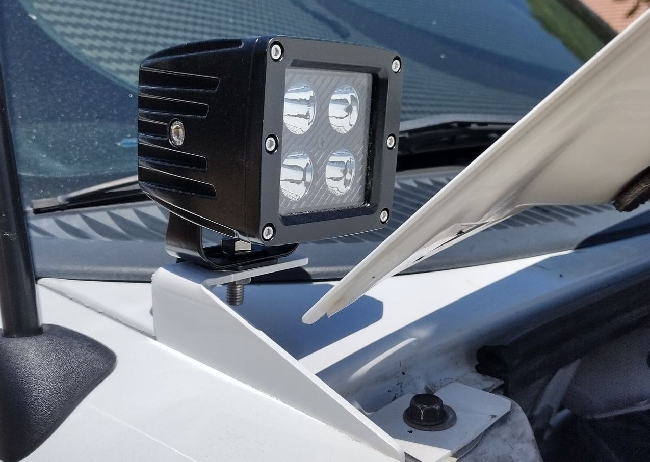 Speed Daddy Dual LED DRL Headlights + Bumper Corner Lamps For 91-94 Ford Explorer - Black Smoked Housing